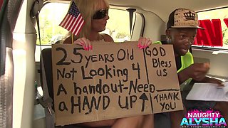 Naughty Alysha The Handy Van: Big Tits, Milf  Blonde Porn