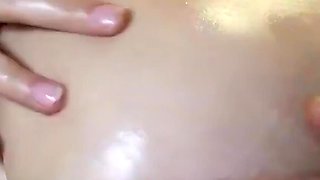 Tit Worship - Big Bit MILF Oils up Her Beautiful Natural Tits