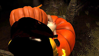 Esmeralda Is Sexy Mature Witch Fucking Pumpkin King On Halloween