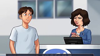 Sultry voiced mommy with big boobs gets animated