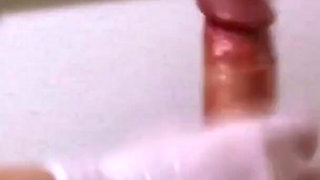 Nurse Mia patient glove handjob