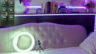 Amateur double toy masturbation