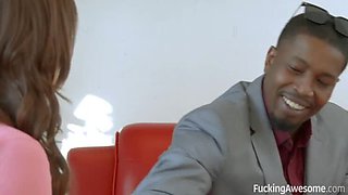 Jojo Kiss Blows and Rides BBC - Cheating GF Takes Big Black Cock