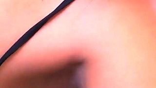 Sexy College Tattoed Babe with Perfect Ass Giving Blowjob