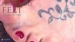 Uk Gilf Rose Is A 49 Year Old Granny With A Naughty Footfetish