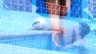 Public Pool Sex - Big Cock Blowjob and Pussy Eating