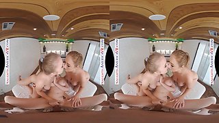 Naughty America Lauren Phillips, Lena Paul, & Skylar Snow get a happy ending with their massage