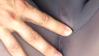 Cumming on her ass.