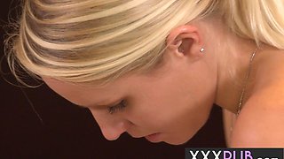 Tempting blondie mommy sucks big hard dick