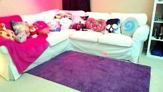 Chubby Brunette Big Boobs Dildo Masturbation