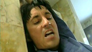 The Tour Guide with Big Tits Gets Fucked in the Toilet