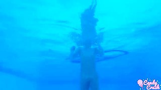 Petite Latina Teen Candy Kush Naked in Pool - Hot Solo 4K