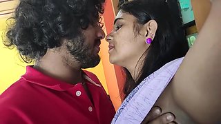 Hot Kiss - Bdsm And Blindfolded Vaishnavy In Saree And Bra By Sharun Raj, Saree Removal And Hand Tied Blinfolded Bra Romance, Hot Bdsm Love