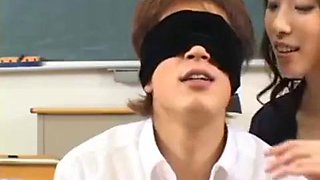 With the japanese teacher: Blowjob, Hardcore  Cumshot Porn