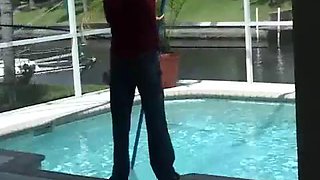 Desirae Spencer fucks pool guy: Big Tits, Big Ass  Blowjob Porn