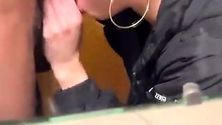 Brunette Slut Gives Blowjob To Big Cock Outdoors