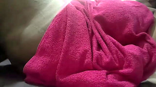 Horny BBW Moaning and Squeezing Tits in Bed