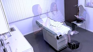 Naughty doctor gives her a really thorough examination