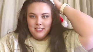 BBW Masturbating till Quivering Orgasm during holidays