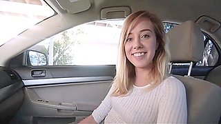 Step sister fucking with Step brother in car