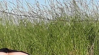 Outdoor suck, fuck & creampie