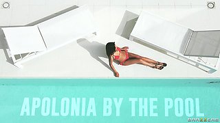 Apolonia By The Pool With Christian Clay, Apolonia Lapiedra - Brazzers