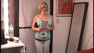Cute Blonde Floozie Erica Kole Likes to Drill Her Wet Twat with Glass Dildo