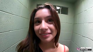 Mickey Violet In Sucks A Cock In Public Toilet Before Riding It In The Hotel Room