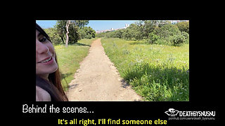 Cable Car Ride in Madrid Country House with Busty Babe Ends in Blowjob