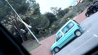 Amateur Saturdays - Sex in a Parking Slot Next to a Golf Club!