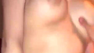 Internet Hook-up: a Big-tit Wife, Shaved Pussy Rubbing and Sucking My Cock -2