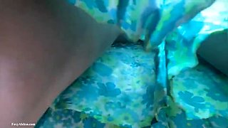FoxyAleksa's Hot Pussy Exposed on Bus - Quick Solo Orgasm Under Skirt