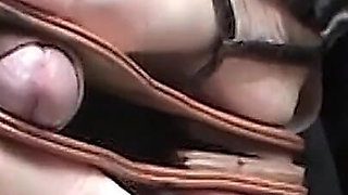 Sexy MILF in Car Footjob!