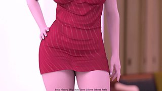 3D naughty wifey in a cheeky blonde cartoon tale