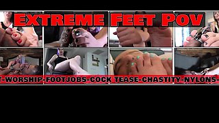 Extreme Feet Pov - Stella Treats Lee'S Foot-Fetish (Hd)