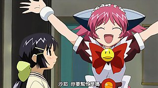 Maid masturbating and gangbanged outdoor