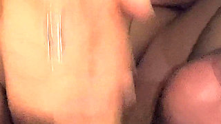 And Footjob with Pantyhose and Sheer Feet Shot up Close up