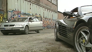 Parking Lot Fuck with Hot Blondes and Giant Dicks