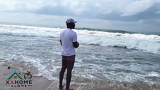 Intercourse Addicted Crazy Teenie Had Fuck-a-thon On The Beach For The First-ever Time.