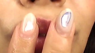 Dirty POV: Mistress Kiwako Oikawa Fucks Her Mouth with a Spit-covered Finger... Careful - if You Stare, She’ll Spit on You.