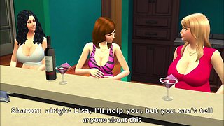 The Sims 4: Big Tits MILF Humiliation of Husband and Fuck His Best Friend