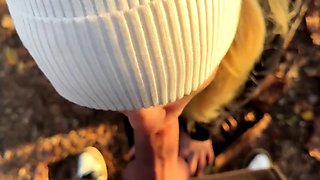 Excited Hottie Deeply Sucks Guys Dick - Close-up Female First Person Home Movie