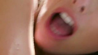 Hairy bombshell gets pussy drilled