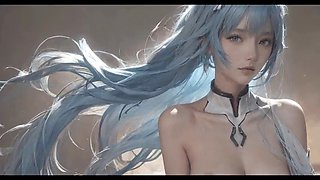 AI generated Rei Ayanami