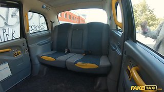 Faux cab - nervous passenger is calmed by my hardcore Big Cock in her pussy