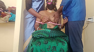 Office Staff with Sisters Shared Bed with Manager