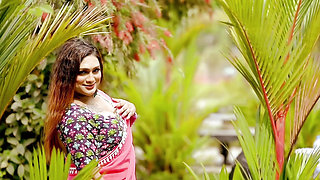 Pink Saree Fashion Video Saree Lover Video Bold Shoot