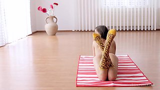 Skinny Teen in Wild Flexible Small-Ass Yoga Passion Play