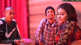 Beautiful Music Madam Fucked By Two Naughty Student 18+! Threesome Sex