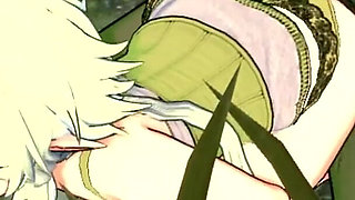 Elf Archer Gets Fucked in the Forest by a Goblin